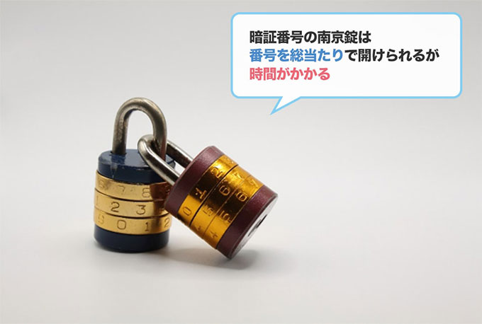 南京錠が開かないときの対処方法2.正しい暗証番号を調べる