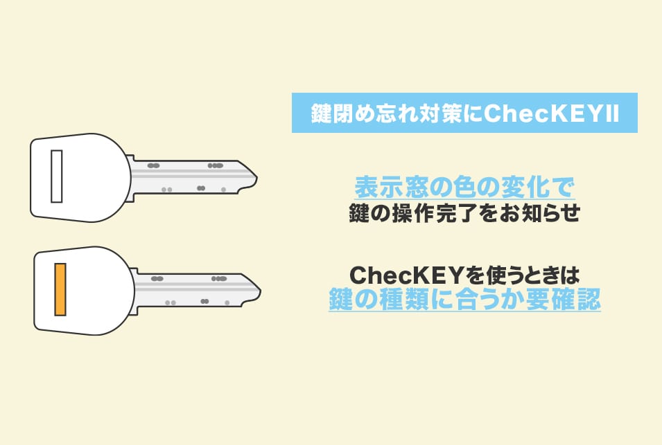 鍵の閉め忘れ防止に『ChecKEYⅡ』