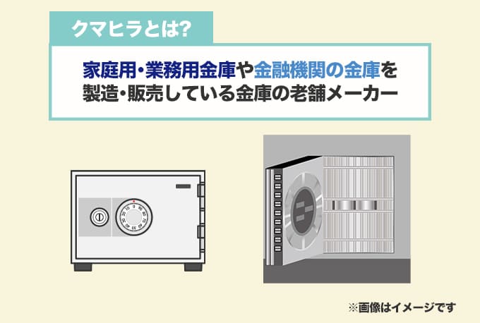 クマヒラ製金庫の特徴・種類を紹介
