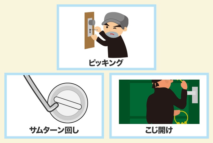 何も対策をしていない玄関も狙われる可能性がある