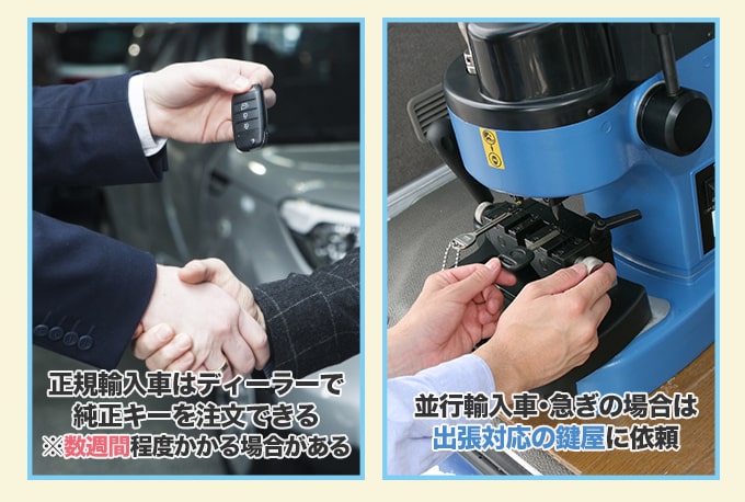 ベンツの鍵を紛失して開かないときの対処方法は『ベンツの購入先』で異なることがある