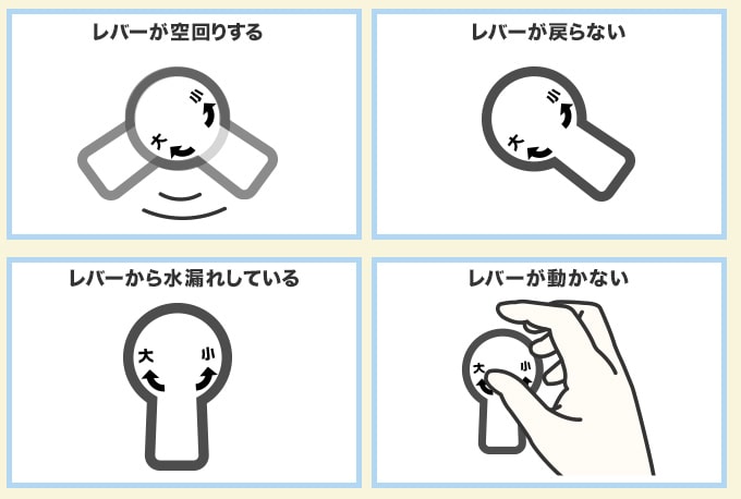 トイレのレバーが故障するとどうなる?
