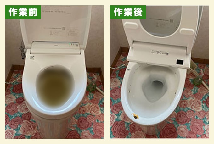 トイレの紙つまり除去