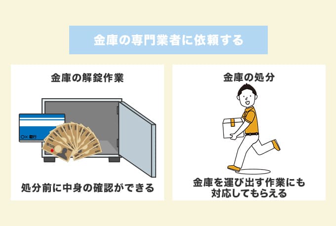 金庫の専門業者に依頼する