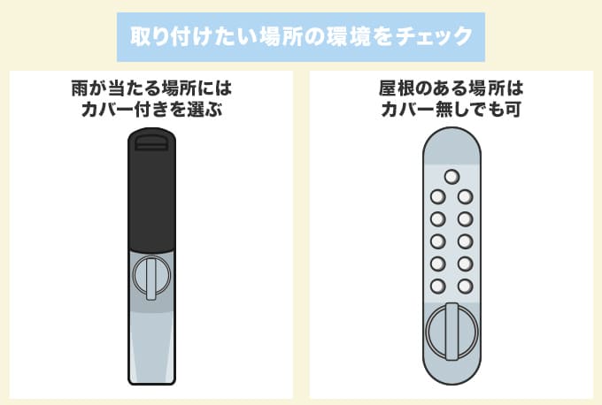 キーレックスを取り付けたい場所の環境をチェック