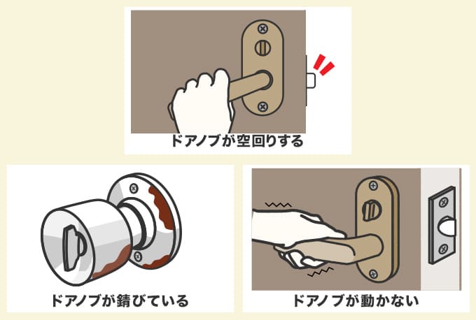 ドアノブの交換が必要になるケース