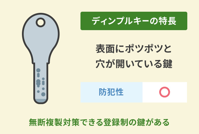 ディンプルキーの特長