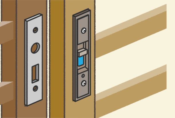 1.作業が終わるまで、引き戸は開けた状態にしておく