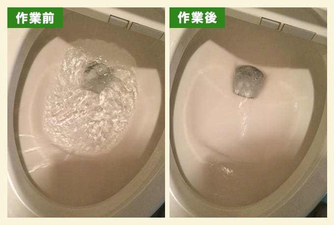 トイレットペーパーによるトイレの排水つまり除去