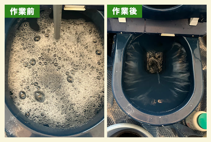 トイレットペーパーによるトイレの排水つまり除去