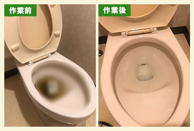 汚物によるトイレの排水つまり除去