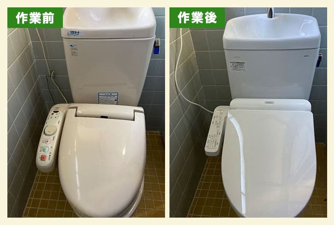 水漏れによるトイレ一式交換